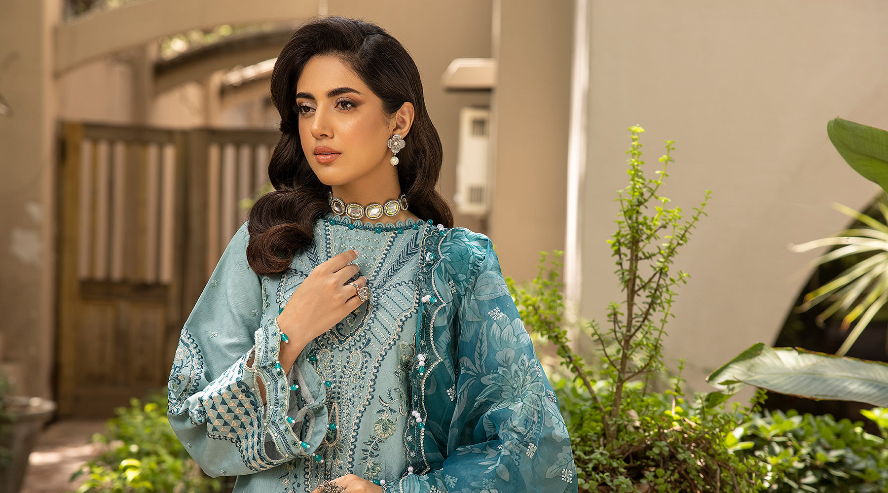 Ellena | Luxury Embroidered Collection | D25 - by - Libasekhas UK - Registered Vendor of : Ellena - 100% Original Designer Dresss