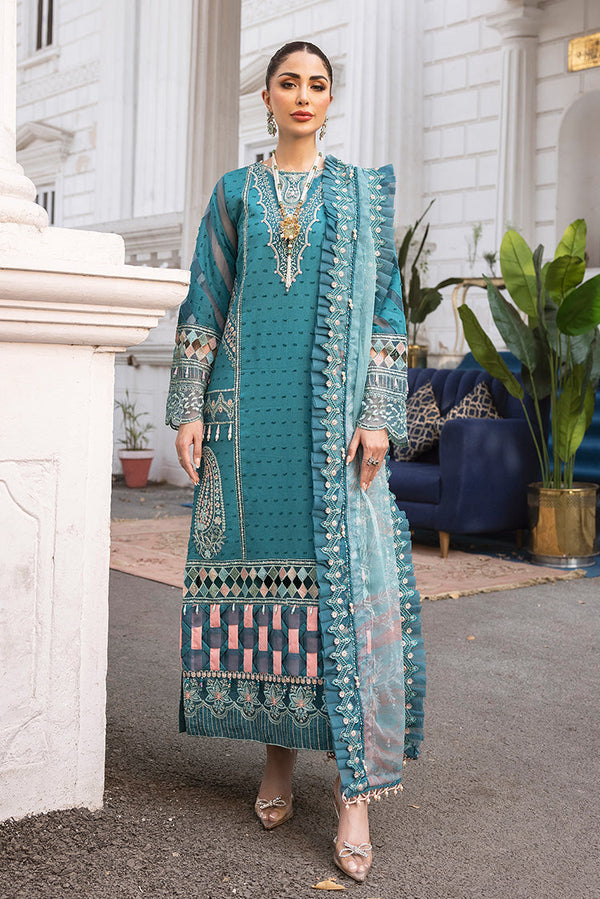 Ellena | Luxury Embroidered Collection | D19 - by - Libasekhas UK - Registered Vendor of : Ellena - 100% Original Designer Dresss