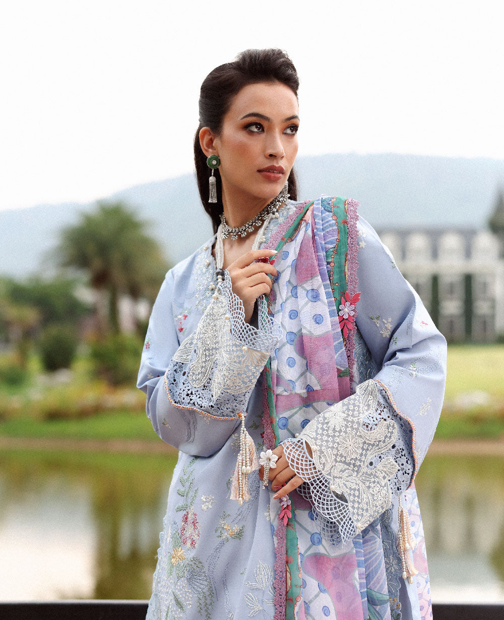 Republic Womenswear | Lilas Lawn 26 | Elowen - by Libasekhas - Registered Vendor of : Republic Womenswear - 100% Original Designer Dress