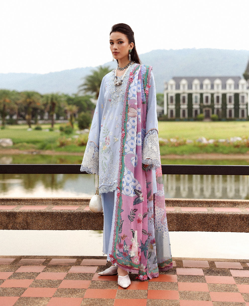 Republic Womenswear | Lilas Lawn 26 | Elowen - by Libasekhas - Registered Vendor of : Republic Womenswear - 100% Original Designer Dress