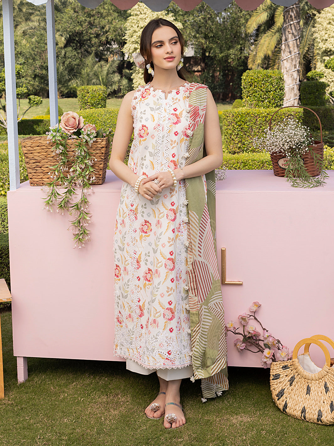 Izel | Oh Spring Lawn 25 | ELOWEN - by - Libasekhas UK - Registered Vendor of : Izel - 100% Original Designer Dresss