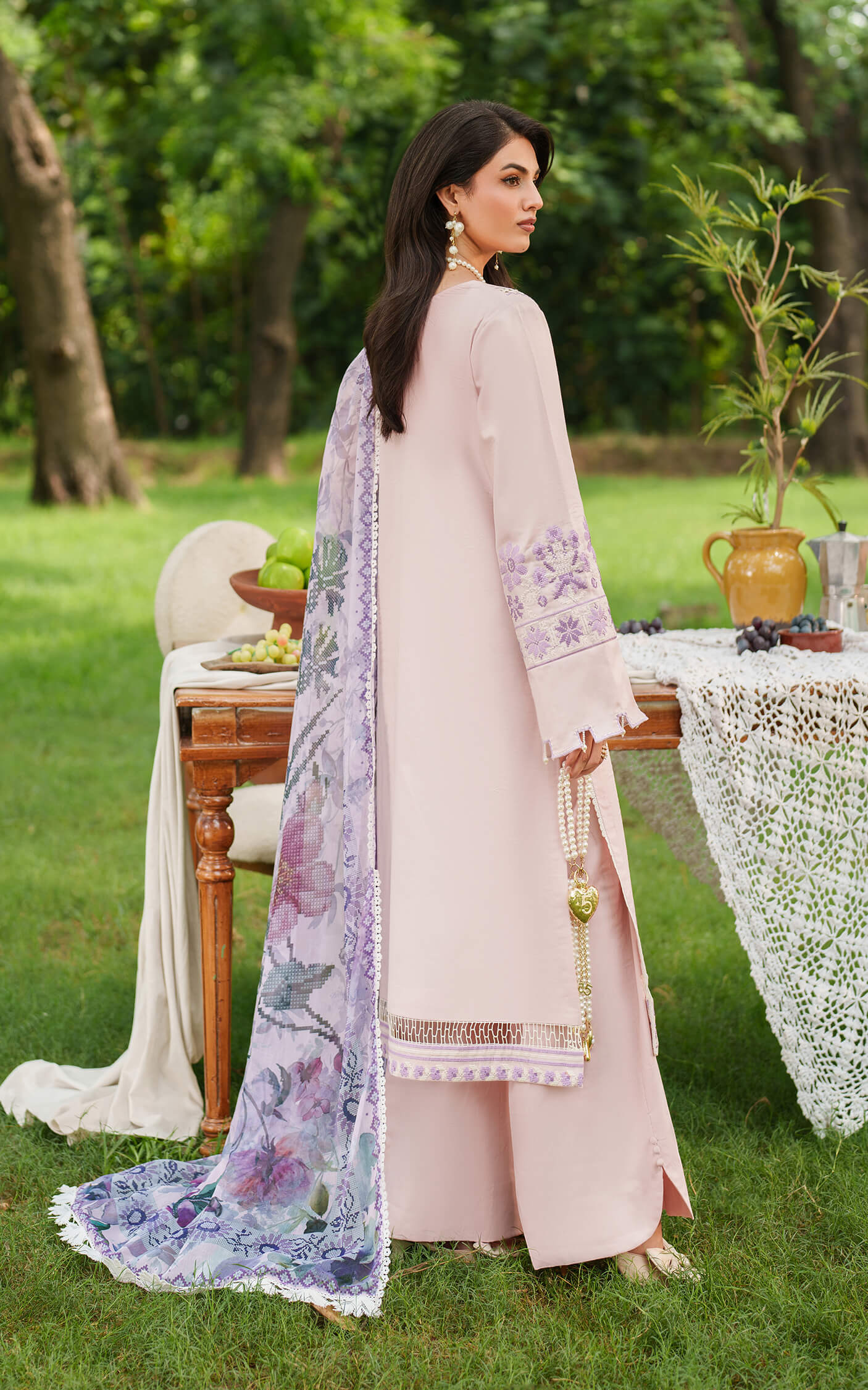 Asifa and Nabeel | Eden Cambric 25 | Elysian Petals ECU25-08 - by Libasekhas UK - Registered Vendor of : Asifa and Nabeel - 100% Original Designer Dress