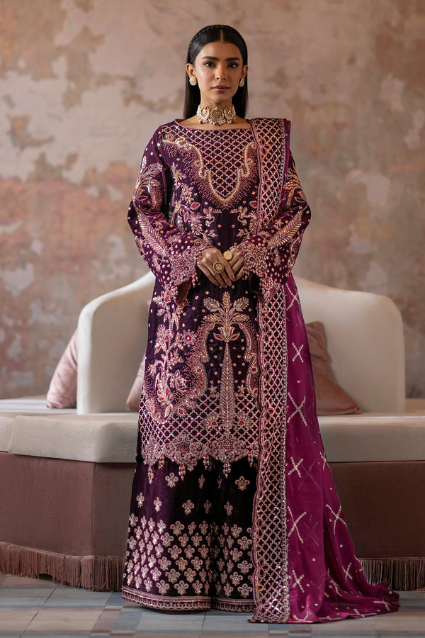 Emaan Adeel | Saanjh Velvet Collection 24 |  Anika - by - Libasekhas UK - Registered Vendor of : Emaan Adeel - 100% Original Designer Dresss