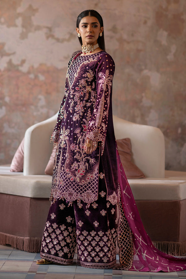 Emaan Adeel | Saanjh Velvet Collection 24 |  Anika - by - Libasekhas UK - Registered Vendor of : Emaan Adeel - 100% Original Designer Dresss