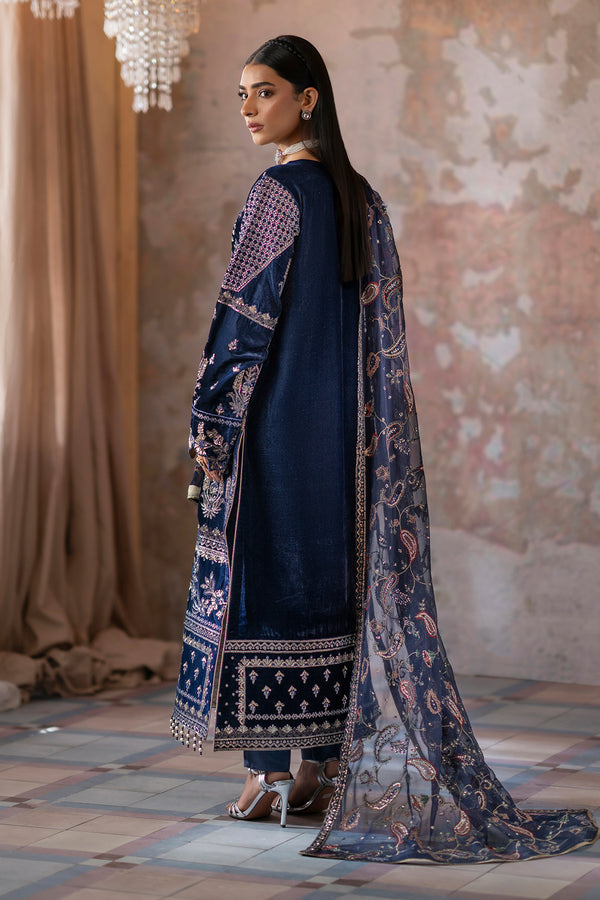 Emaan Adeel | Saanjh Velvet Collection 24 | Roshni - by - Libasekhas UK - Registered Vendor of : Emaan Adeel - 100% Original Designer Dresss
