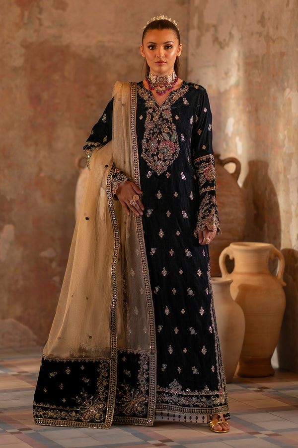 Emaan Adeel | Saanjh Velvet Collection 24 |  Ishaan - by - Libasekhas UK - Registered Vendor of : Emaan Adeel - 100% Original Designer Dresss
