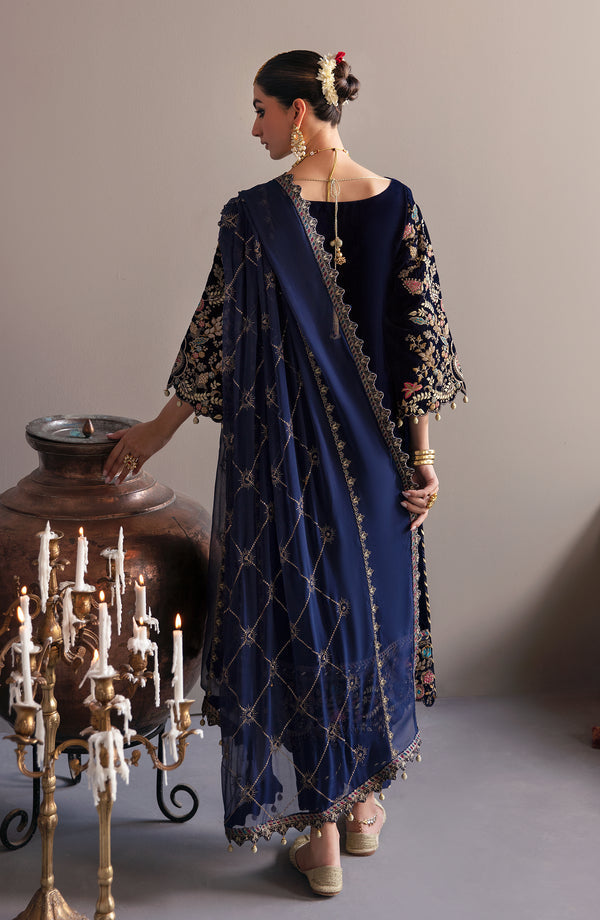 Emaan Adeel | Saanjh Velvet Collection 24 |  MK-03 Falak - by - Libasekhas UK - Registered Vendor of : Emaan Adeel - 100% Original Designer Dresss