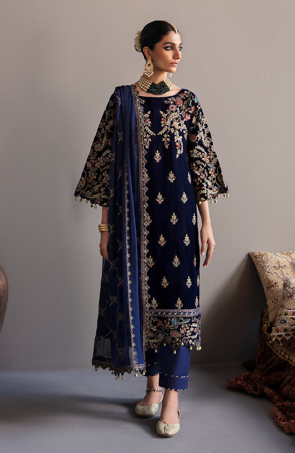 Emaan Adeel | Saanjh Velvet Collection 24 |  MK-03 Falak - by - Libasekhas UK - Registered Vendor of : Emaan Adeel - 100% Original Designer Dresss
