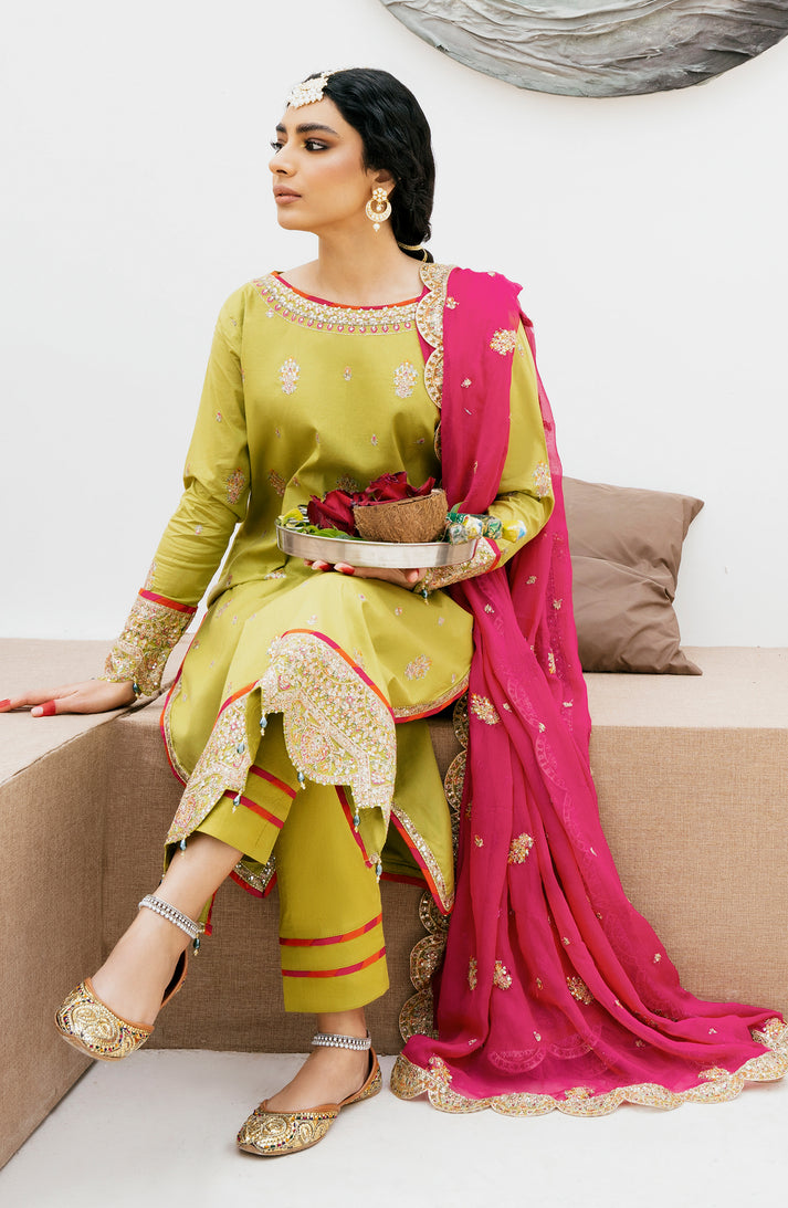 Emaan Adeel | Gul Mohr Eid Pret | ESHAL - by - Libasekhas UK - Registered Vendor of : Emaan Adeel - 100% Original Designer Dresss