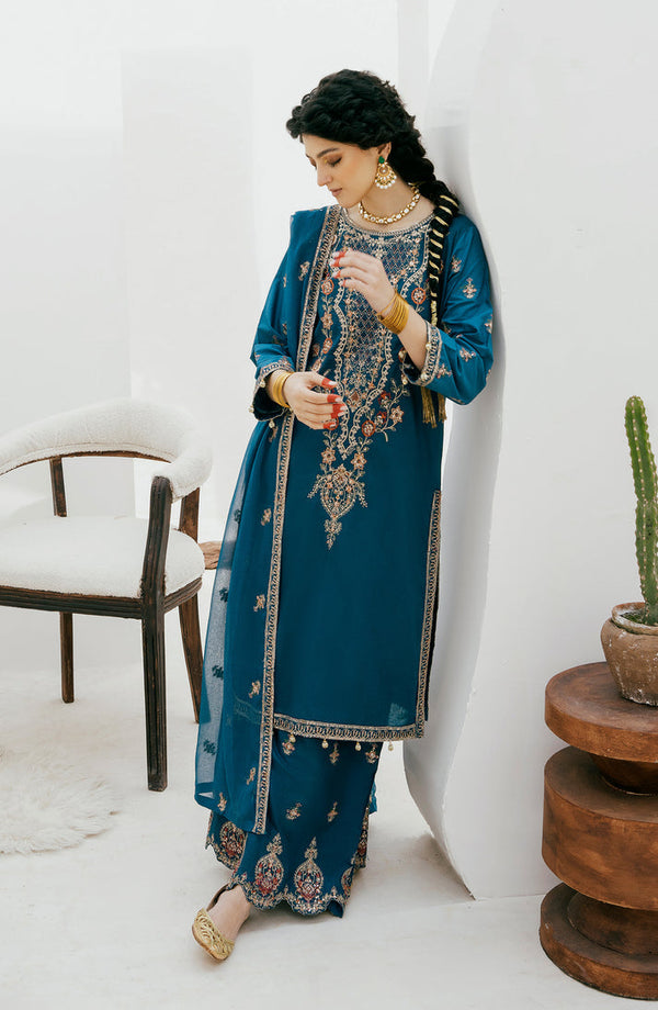 Emaan Adeel | Gul Mohr Eid Pret | ZABEEN - by - Libasekhas UK - Registered Vendor of : Emaan Adeel - 100% Original Designer Dresss