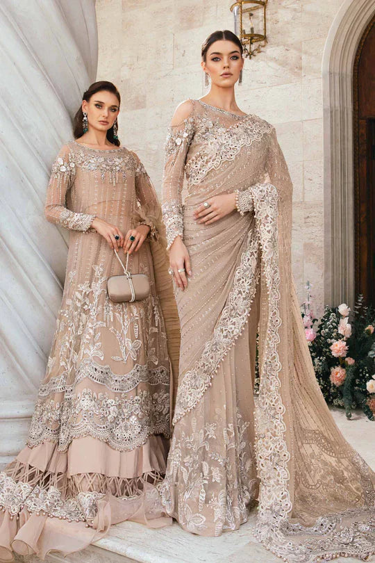 Maria B | Mbroidered Fabrics 2024 | BD-2801 - by - Libasekhas UK - Registered Vendor of : Maria B - 100% Original Designer Dresss