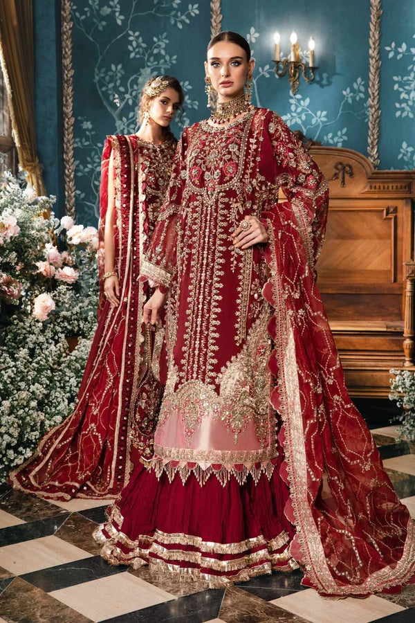 Maria B | Mbroidered Fabrics 2024 | BD-2807 - by - Libasekhas UK - Registered Vendor of : Maria B - 100% Original Designer Dresss