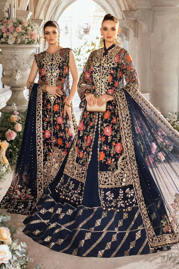 Maria B | Mbroidered Fabrics 2024 | BD-2808 - by - Libasekhas UK - Registered Vendor of : Maria B - 100% Original Designer Dresss