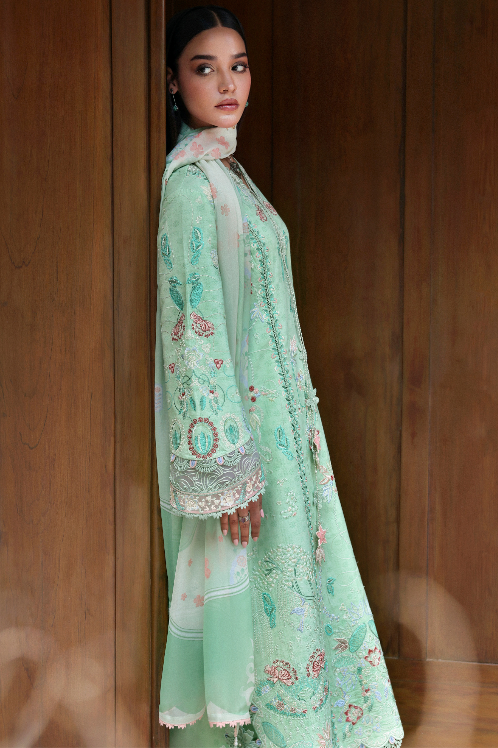 Soraya | Noa Summer Pret '26 |Emerald - Luxury Dress - available at Libasekhas in UK and USA.