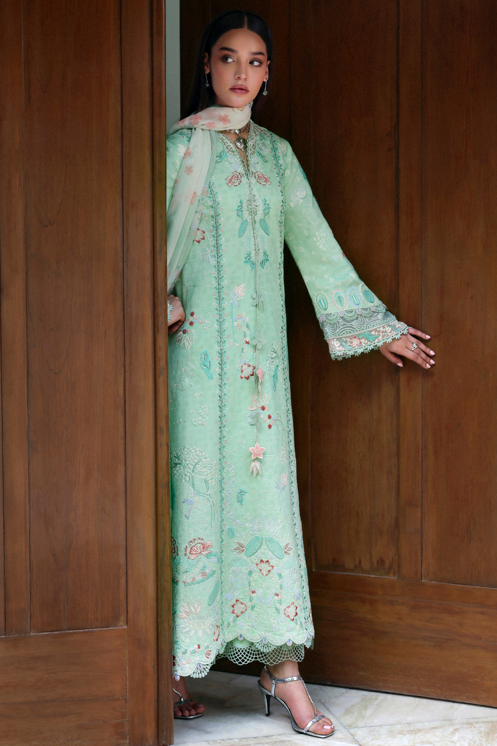 Soraya | Noa Summer Pret '26 |Emerald - Luxury Dress - available at Libasekhas in UK and USA.