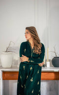 Asifa and Nabeel | Zephyr Formals | Emerald Royale Kaftan - by Libasekhas UK - Registered Vendor of : Asifa and Nabeel - 100% Original Designer Dress