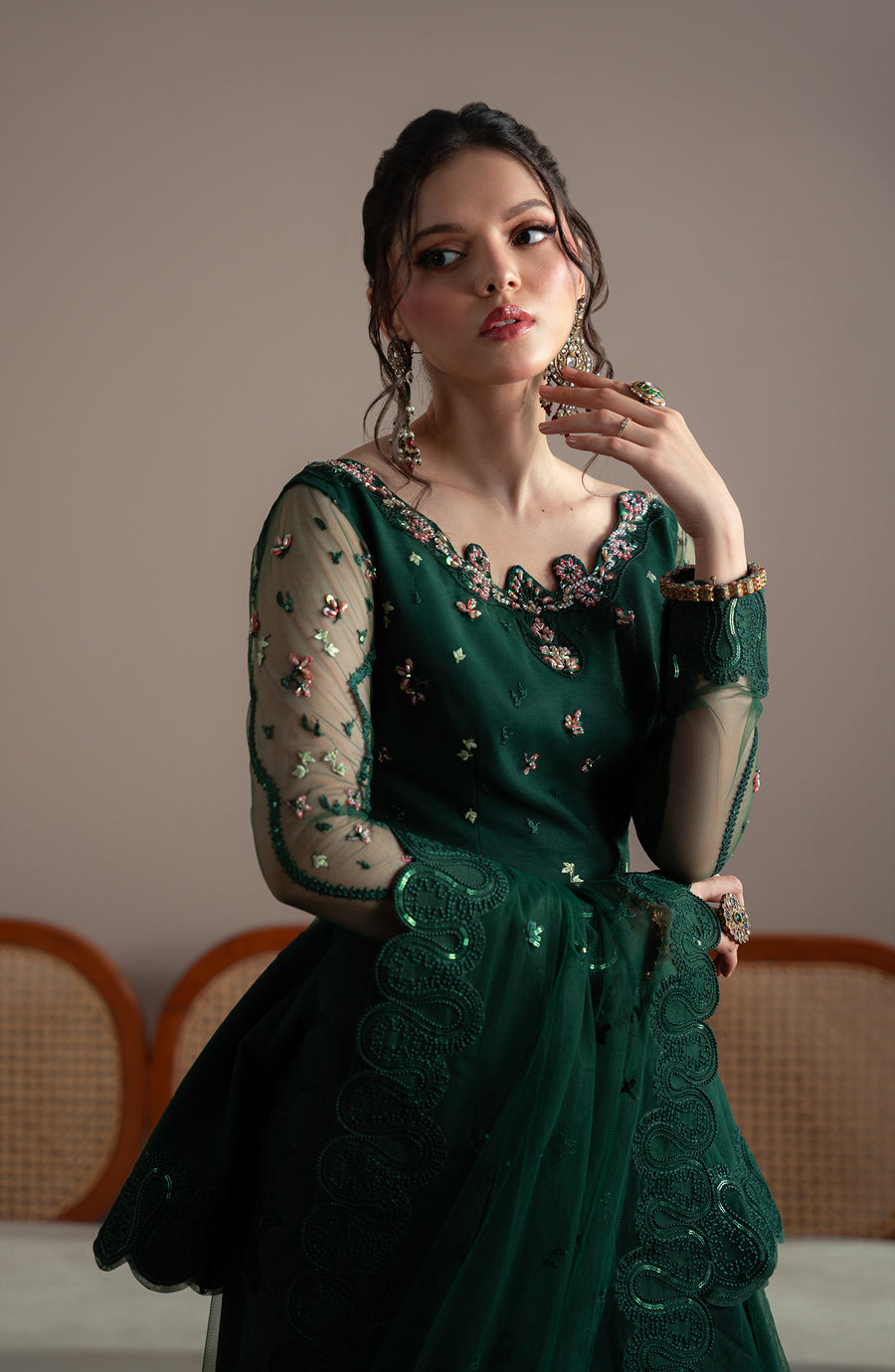 Fabiha Fatima | Elvin Pret Wear | EMERELLE - by Libasekhas UK - Registered Vendor of : Fabiha Fatima - 100% Original Designer Dress