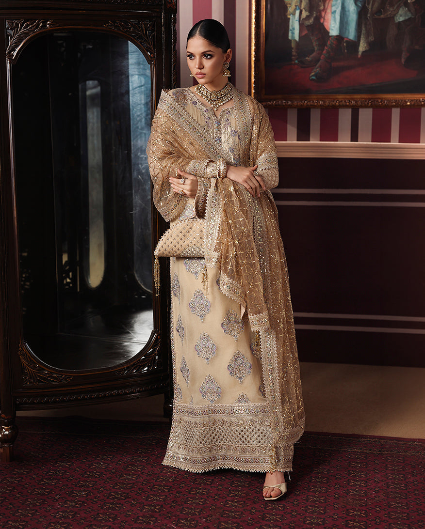 Roheenaz | Royale Eternel Chiffon Edit | Empress Glow - by Libasekhas UK - Registered Vendor of : Roheenaz - 100% Original Designer Dress