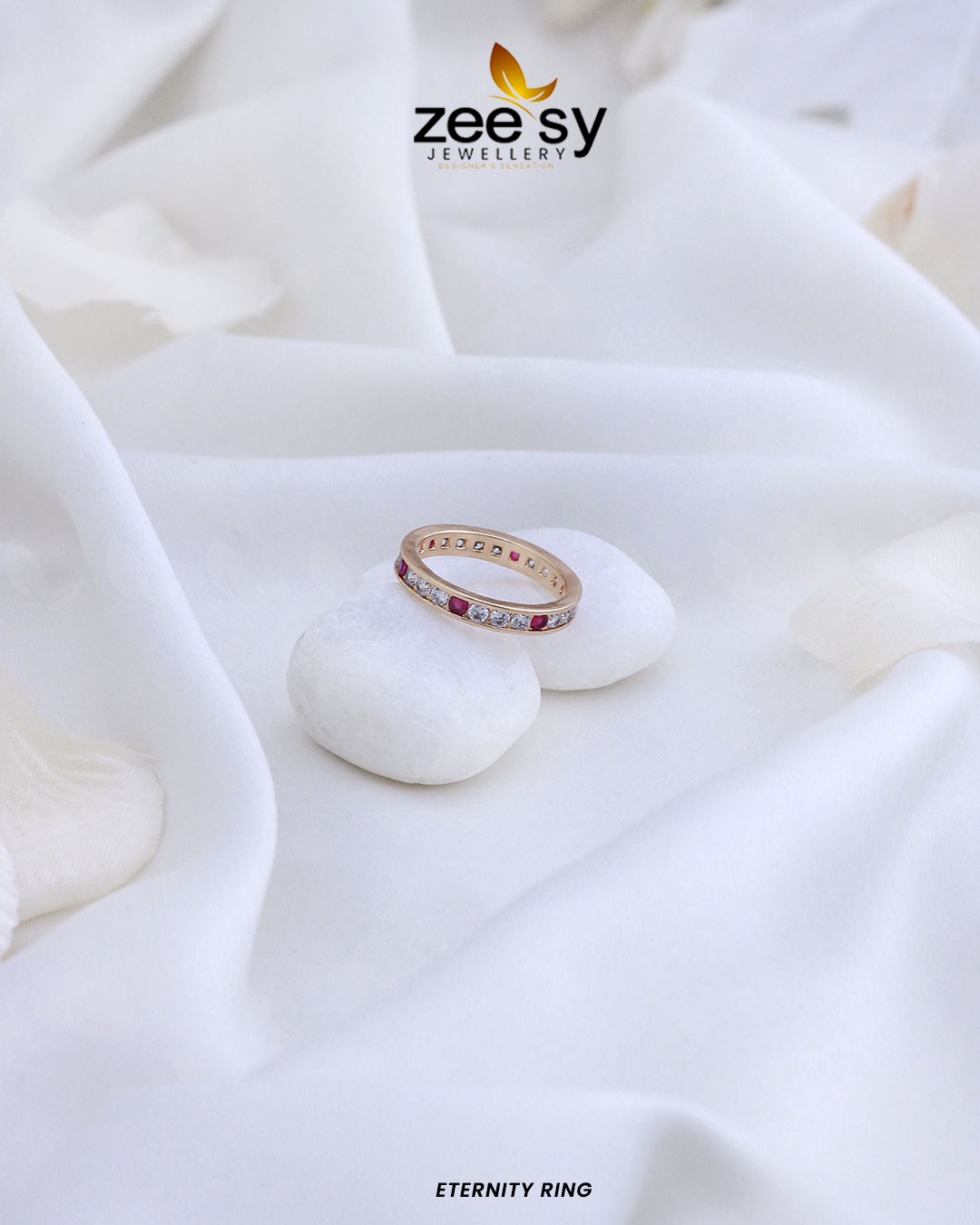 Eternity Ring - by - Libasekhas UK - Registered Vendor of : Zeesy - 100% Original Designer Dresss