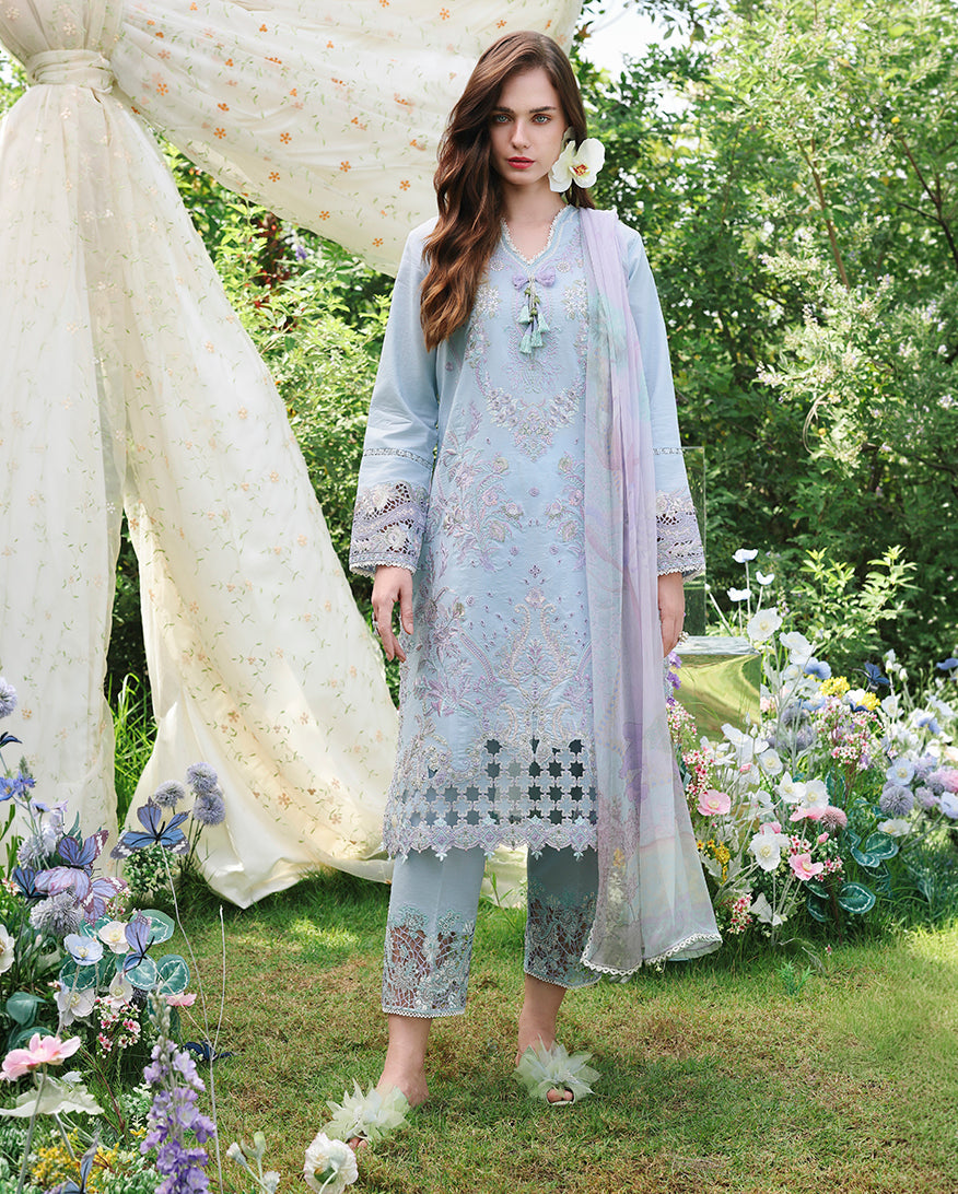 Mushq | The Secret Garden Lawn | Ethereal Eden - by Libasekhas UK - Registered Vendor of : Mushq - 100% Original Designer Dress