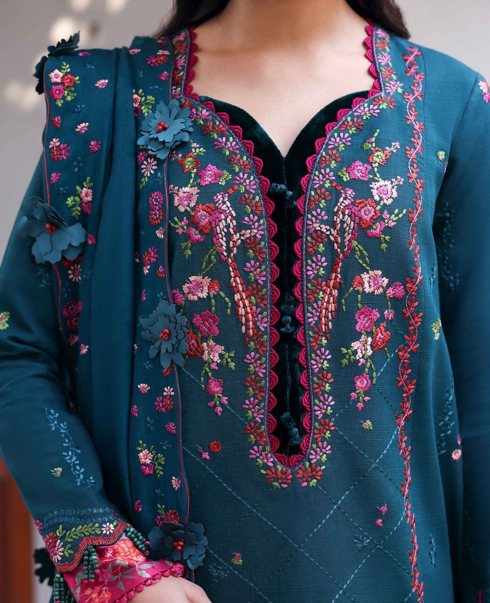 Republic Womenswear | Amaris Luxury Shawl 25 | Evania - by Libasekhas UK - Registered Vendor of : Republic Womenswear - 100% Original Designer Dress