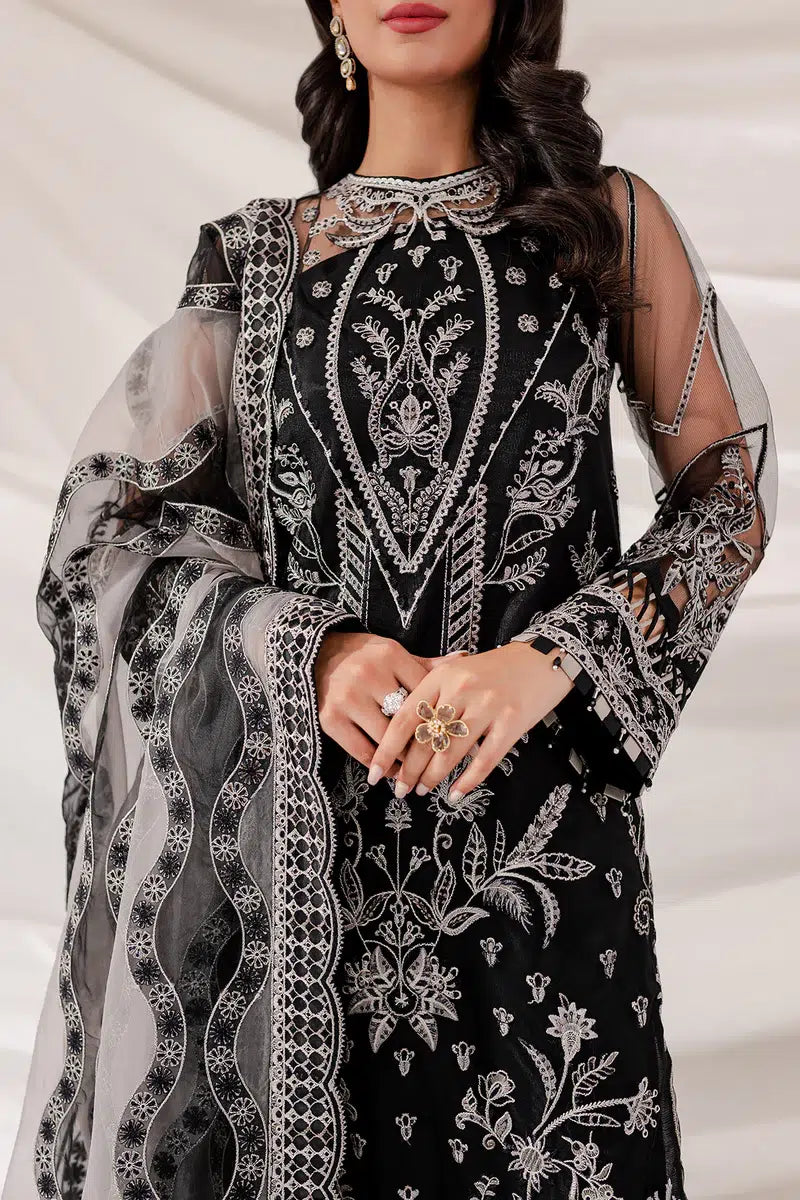 Farasha | Lumiere Luxury Collection 23 | Black Swan - by - Libasekhas UK - Registered Vendor of : Farasha - 100% Original Designer Dresss