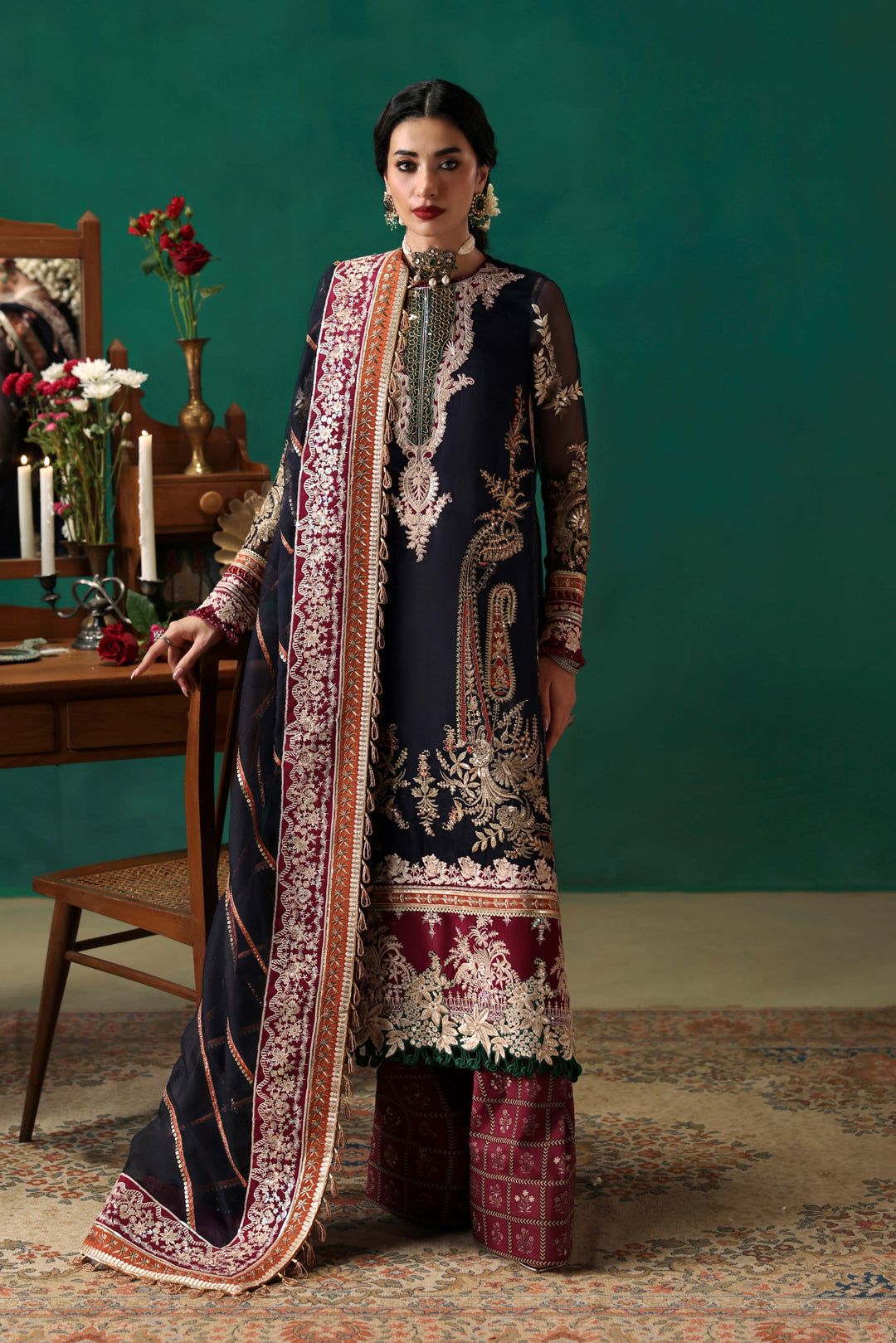 Sable Vogue | Festive 25 | FC-05-25 - by Libasekhas UK - Registered Vendor of : Sable Vogue - 100% Original Designer Dress