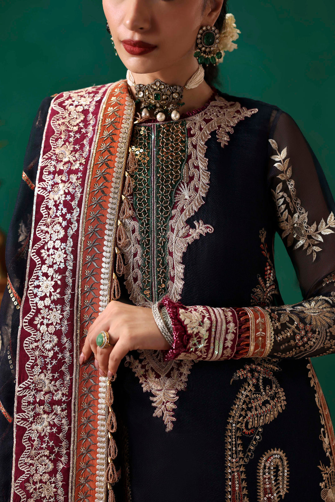 Sable Vogue | Festive 25 | FC-05-25 - by Libasekhas UK - Registered Vendor of : Sable Vogue - 100% Original Designer Dress