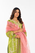 AlKaram | Festive Summer 25 | FC-12E-25-Lime Green - by - Libasekhas UK - Registered Vendor of : Alkaram - 100% Original Designer Dresss
