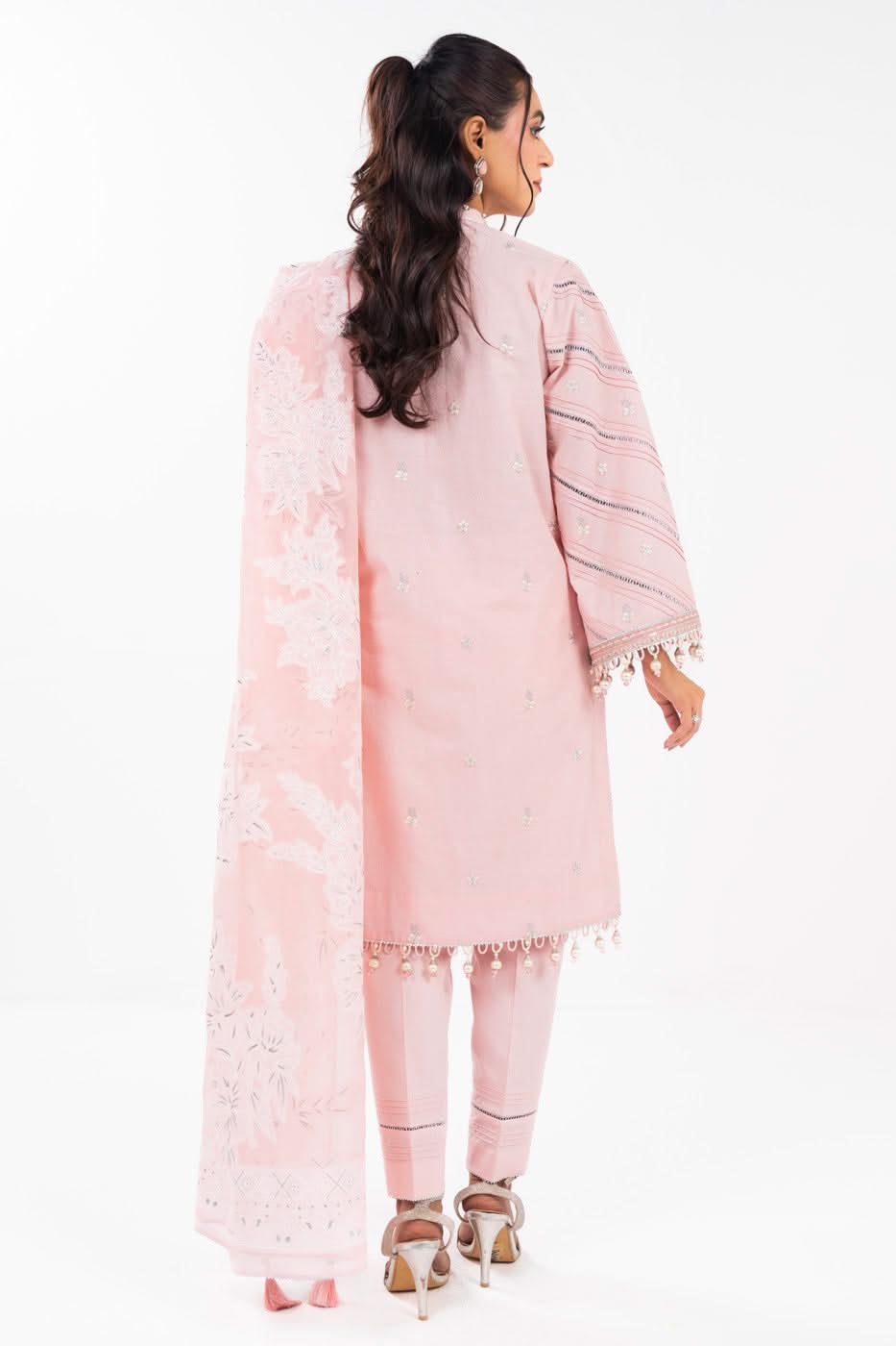 AlKaram | Festive Summer 25 | FC-13F-25-Baby Pink - by - Libasekhas UK - Registered Vendor of : Alkaram - 100% Original Designer Dresss