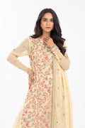 AlKaram | Festive Summer 25 | FC-21I-25-Yellow - by - Libasekhas UK - Registered Vendor of : Alkaram - 100% Original Designer Dresss