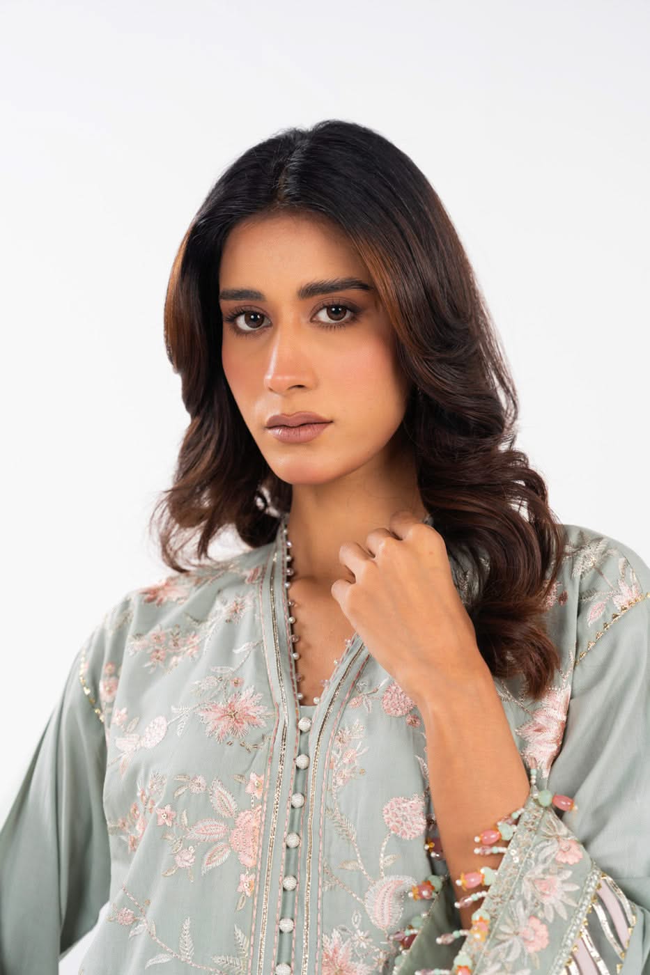 AlKaram | Festive Summer 25 | FC-33N-25-MINT - by - Libasekhas UK - Registered Vendor of : Alkaram - 100% Original Designer Dresss