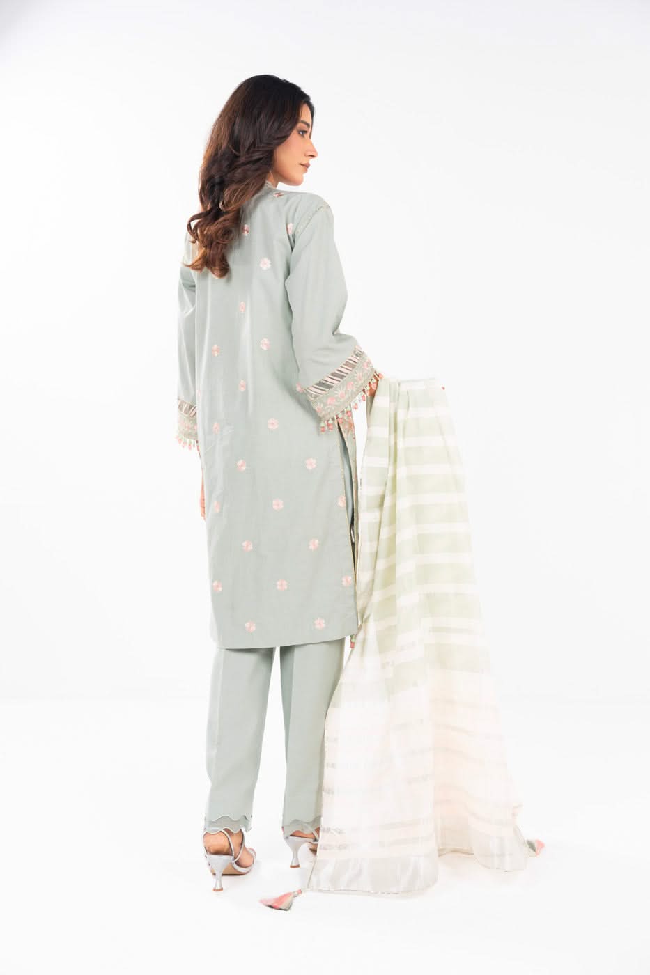 AlKaram | Festive Summer 25 | FC-33N-25-MINT - by - Libasekhas UK - Registered Vendor of : Alkaram - 100% Original Designer Dresss