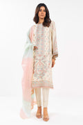 AlKaram | Festive Summer 25 | FC-3A-25-Cream - by - Libasekhas UK - Registered Vendor of : Alkaram - 100% Original Designer Dresss