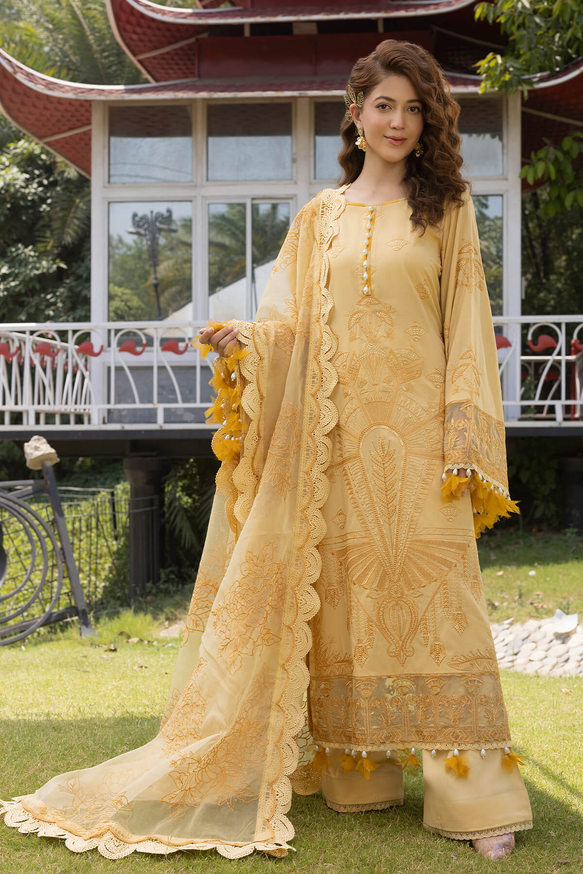 Raeesa Premium | Ferya Lawn | Noor E Fajar | Ferya | FD-01 - by - Libasekhas UK - Registered Vendor of : Raeesa Premium - 100% Original Designer Dresss