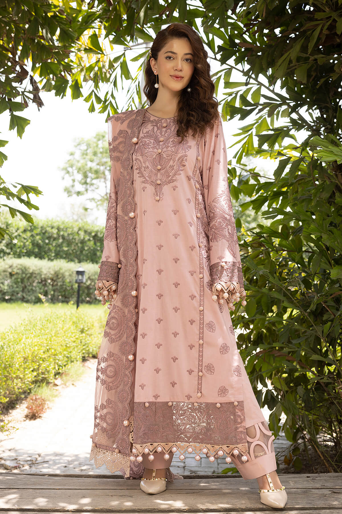 Raeesa Premium | Ferya Lawn | Noor E Fajar | Ferya | FD-02 - by - Libasekhas UK - Registered Vendor of : Raeesa Premium - 100% Original Designer Dresss