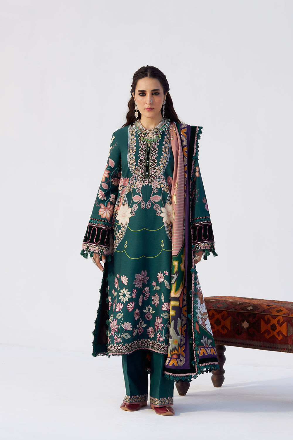 Saira Rizwan | Winter Khaddar 25 |SERENEH-SRW25-06 - by Libasekhas UK - Registered Vendor of : Saira Rizwan - 100% Original Designer Dress