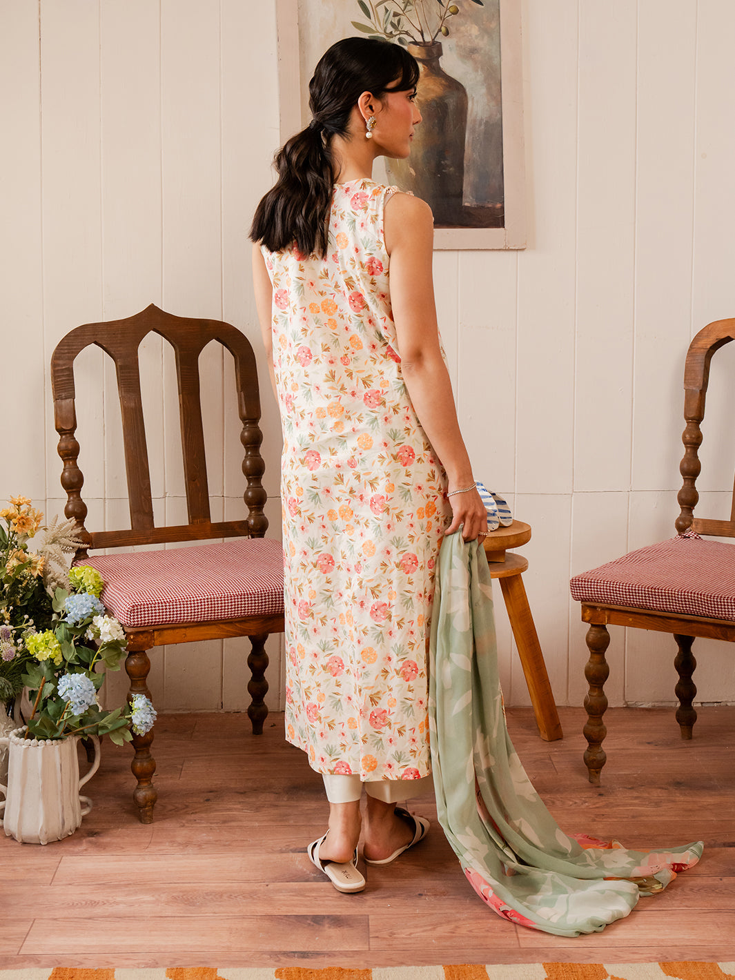 Izel | Oh Spring Lawn 25 | FLORA (B) - by - Libasekhas UK - Registered Vendor of : Izel - 100% Original Designer Dresss