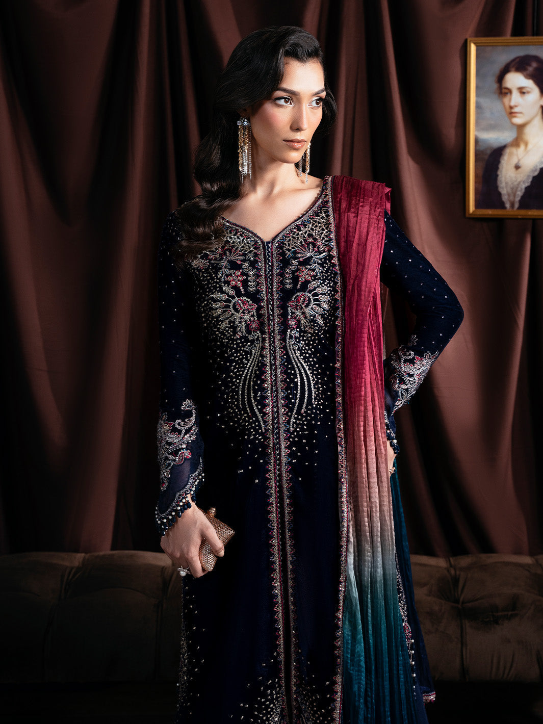 Faiza Faisal | Solene Luxury Velvets | ECLAT - by Libasekhas UK - Registered Vendor of : Faiza Faisal - 100% Original Designer Dress