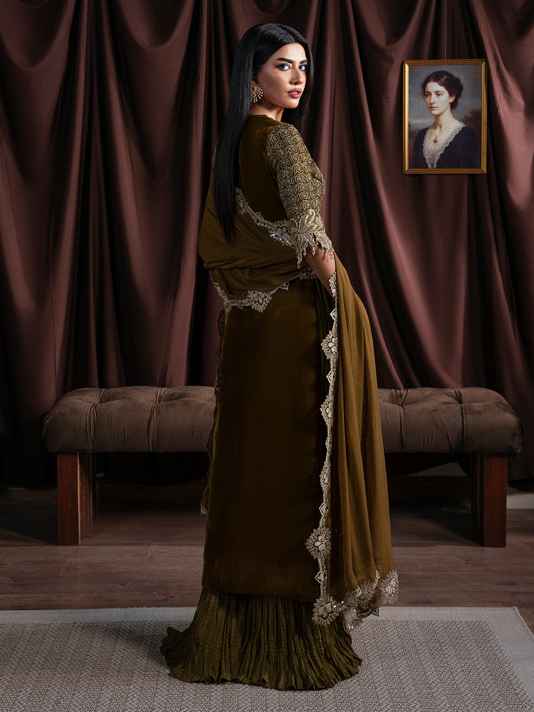 Faiza Faisal | Solene Luxury Velvets | EVANIA - by Libasekhas UK - Registered Vendor of : Faiza Faisal - 100% Original Designer Dress