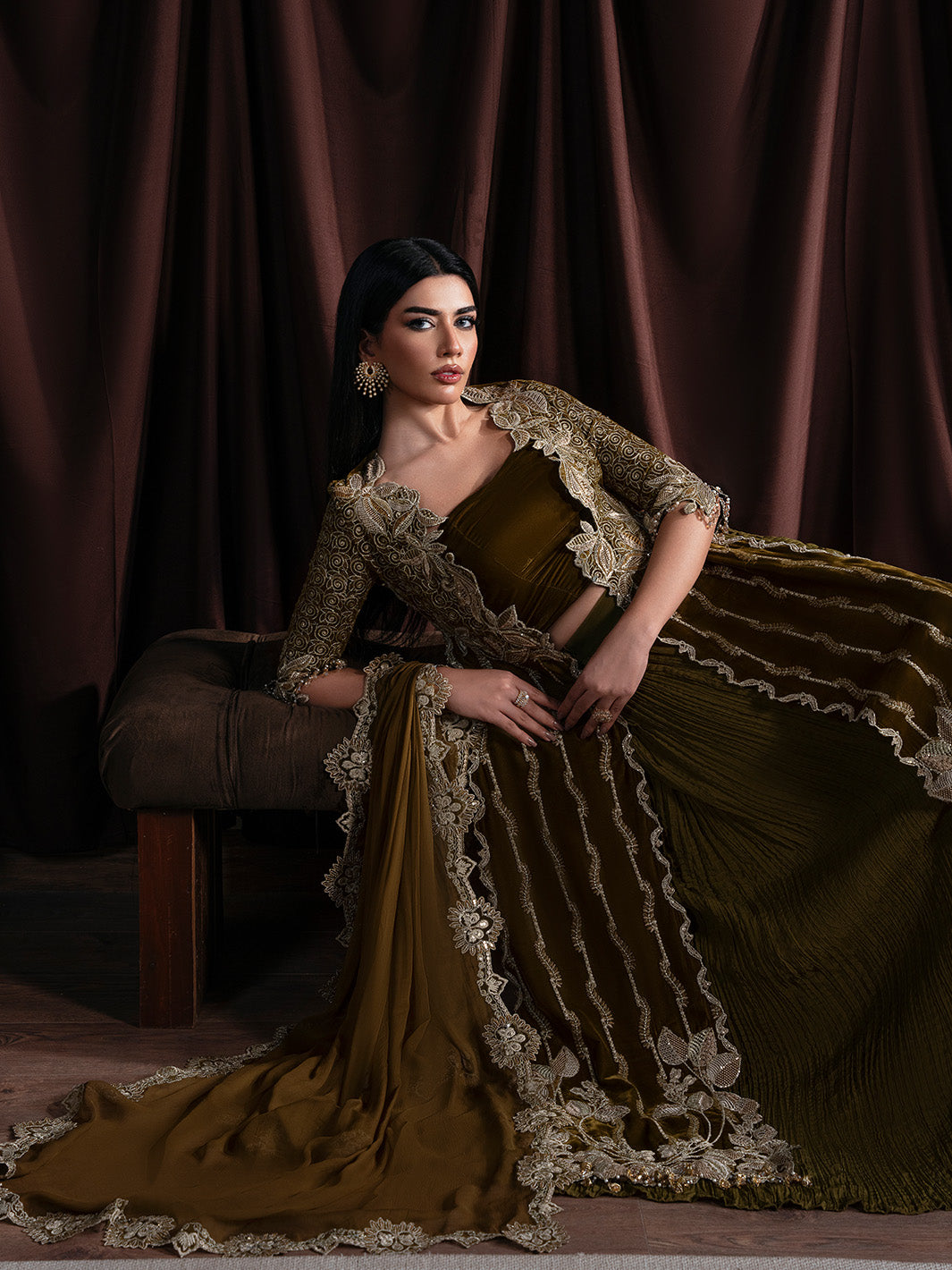 Faiza Faisal | Solene Luxury Velvets | EVANIA - by Libasekhas UK - Registered Vendor of : Faiza Faisal - 100% Original Designer Dress