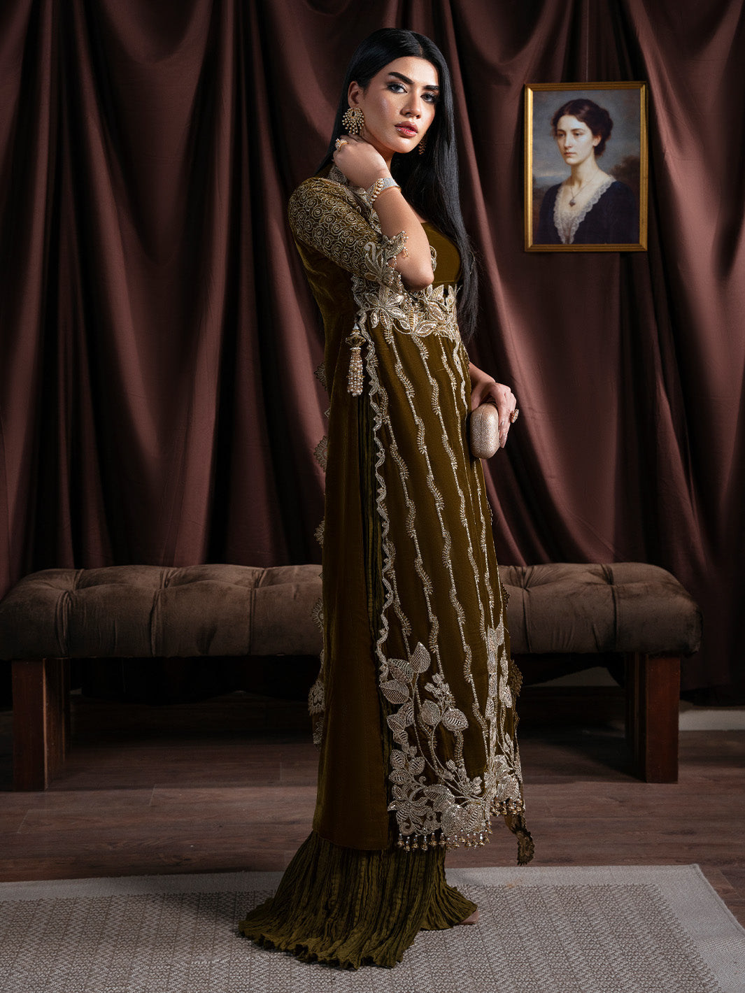 Faiza Faisal | Solene Luxury Velvets | EVANIA - by Libasekhas UK - Registered Vendor of : Faiza Faisal - 100% Original Designer Dress