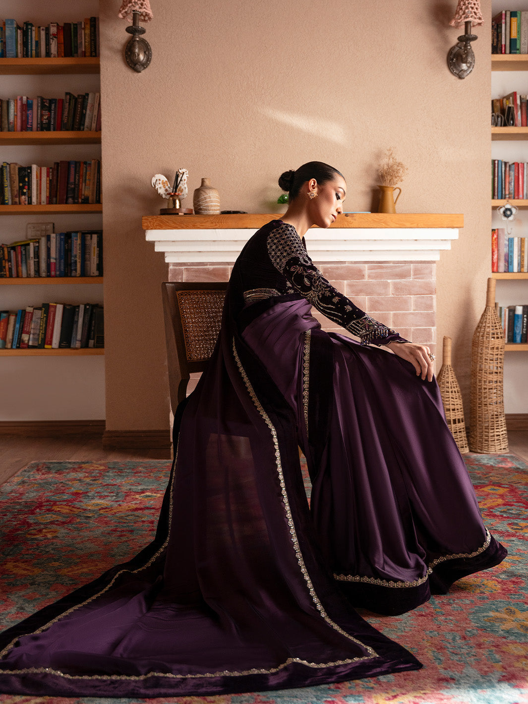 Faiza Faisal | Solene Luxury Velvets | VELORA - by Libasekhas UK - Registered Vendor of : Faiza Faisal - 100% Original Designer Dress