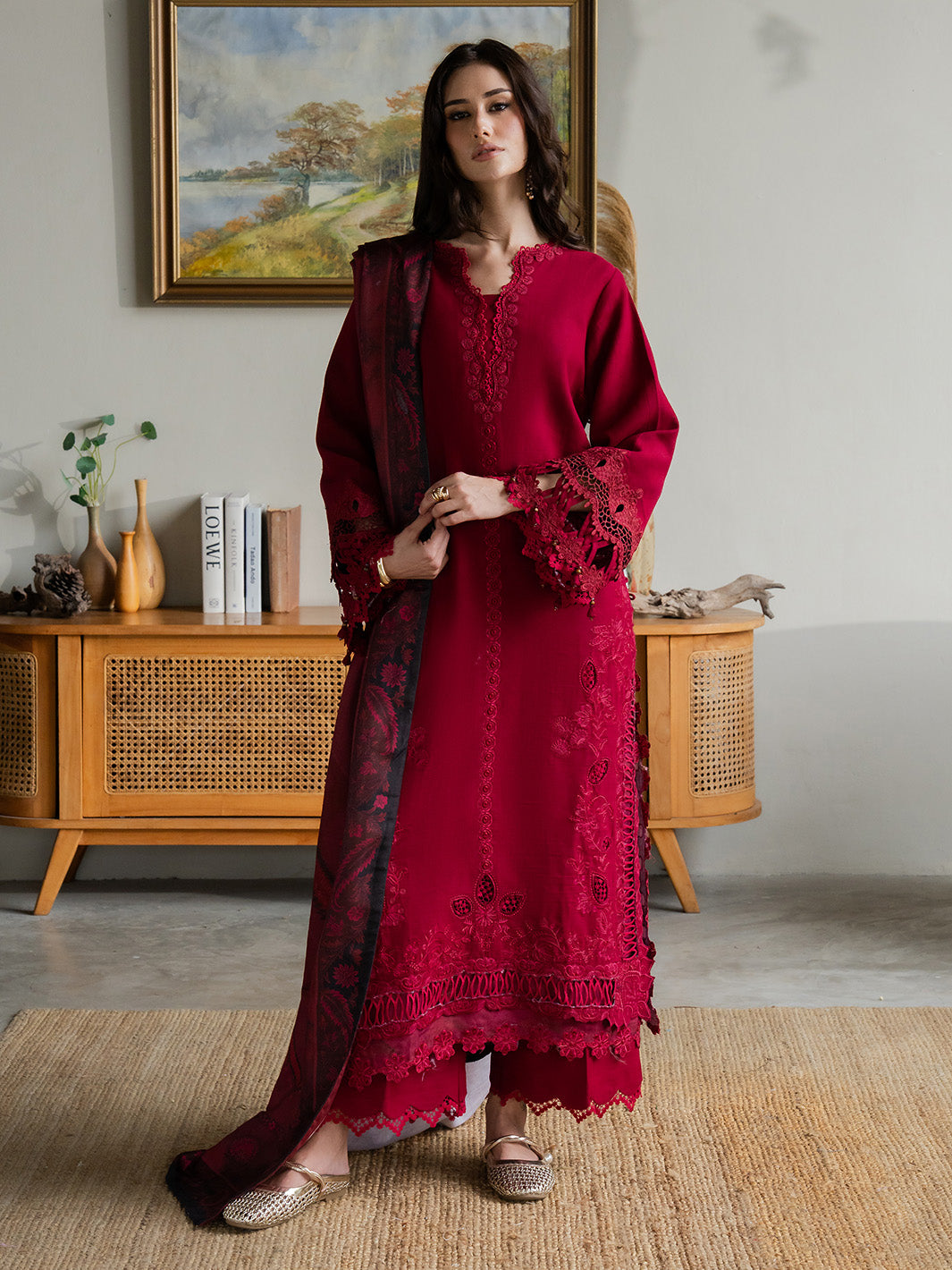 Faiza Faisal | Dastaan Khaddar 25 | ZIMAL - by Libasekhas UK - Registered Vendor of : Faiza Faisal - 100% Original Designer Dress