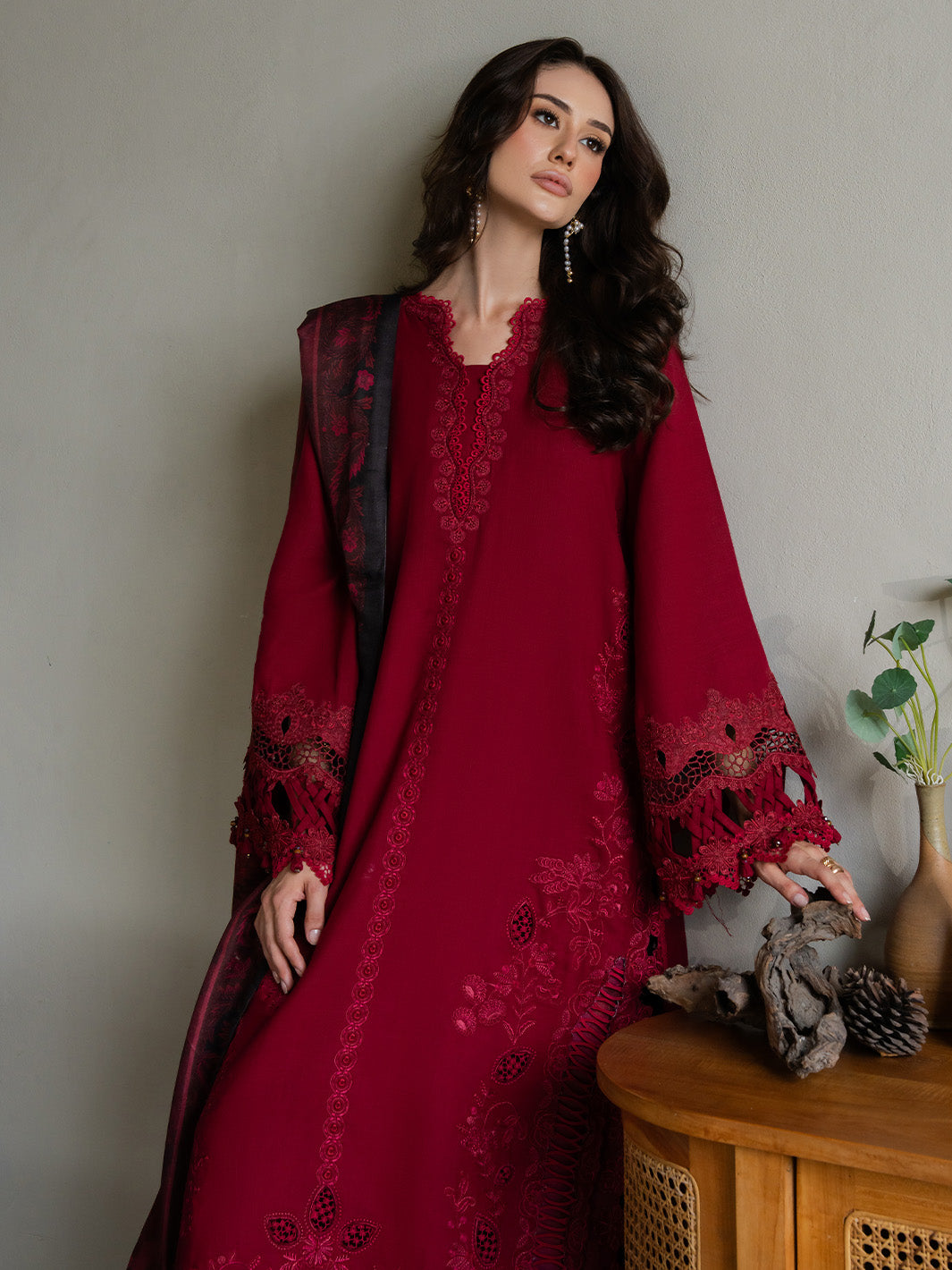 Faiza Faisal | Dastaan Khaddar 25 | ZIMAL - by Libasekhas UK - Registered Vendor of : Faiza Faisal - 100% Original Designer Dress