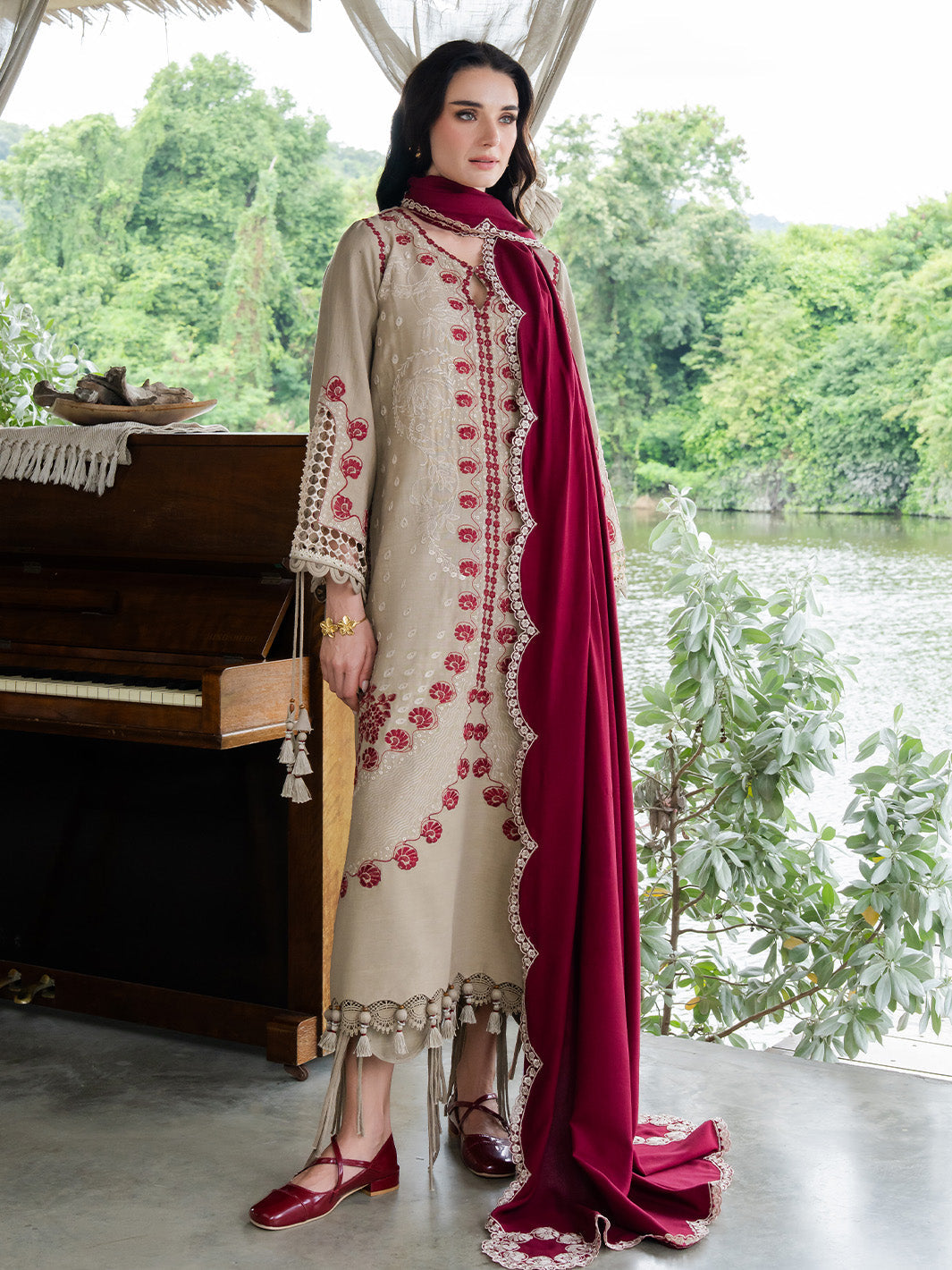 Faiza Faisal | Dastaan Khaddar 25 | AILEEN - by Libasekhas UK - Registered Vendor of : Faiza Faisal - 100% Original Designer Dress