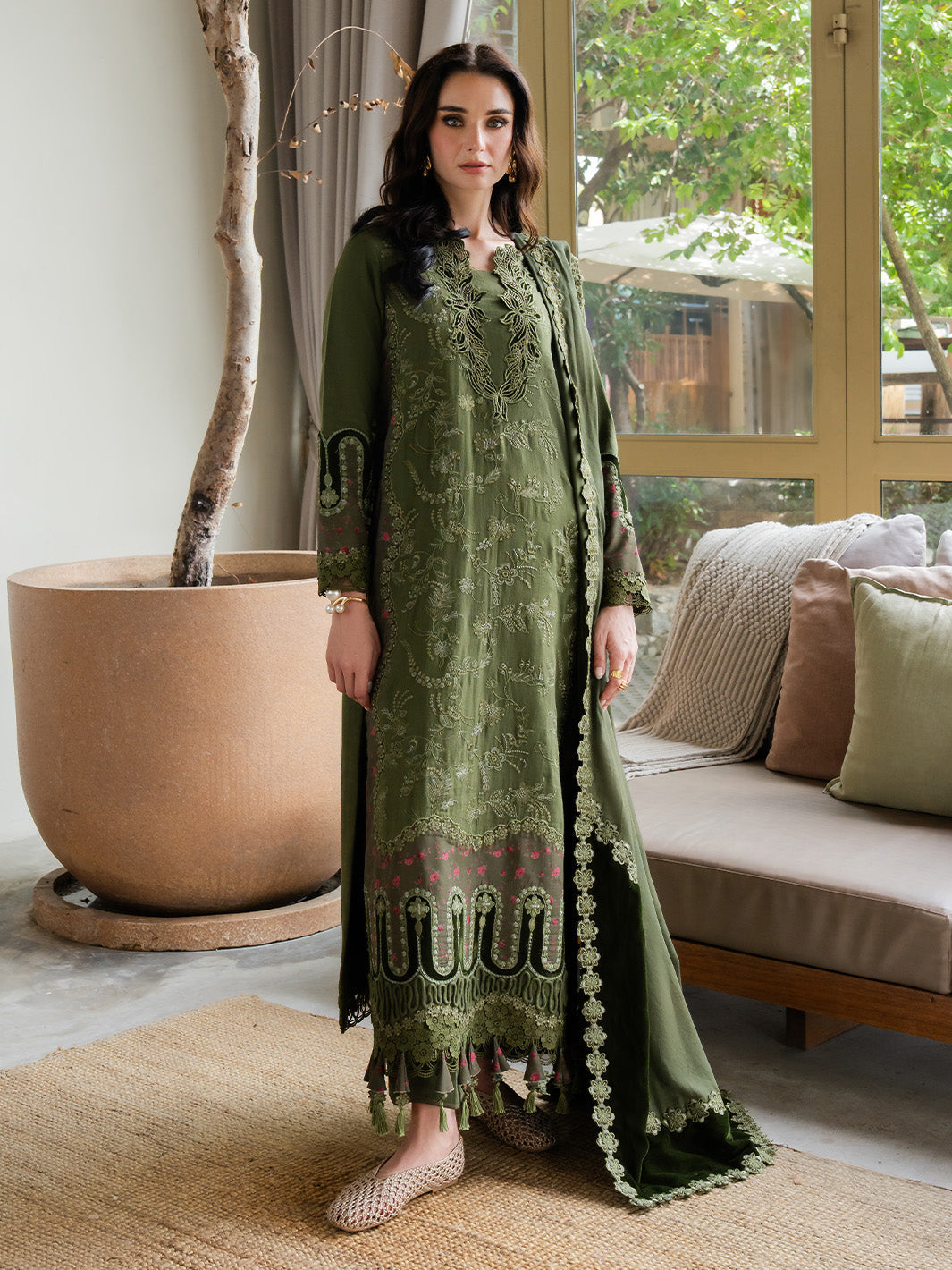 Faiza Faisal | Dastaan Khaddar 25 | RUMIYA - by Libasekhas UK - Registered Vendor of : Faiza Faisal - 100% Original Designer Dress