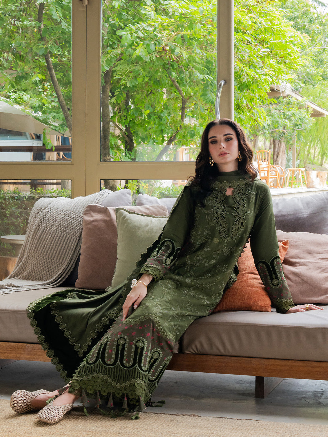 Faiza Faisal | Dastaan Khaddar 25 | RUMIYA - by Libasekhas UK - Registered Vendor of : Faiza Faisal - 100% Original Designer Dress