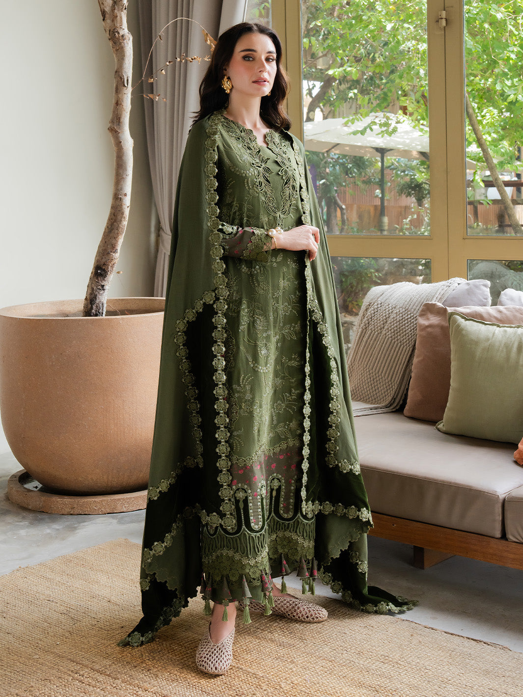 Faiza Faisal | Dastaan Khaddar 25 | RUMIYA - by Libasekhas UK - Registered Vendor of : Faiza Faisal - 100% Original Designer Dress