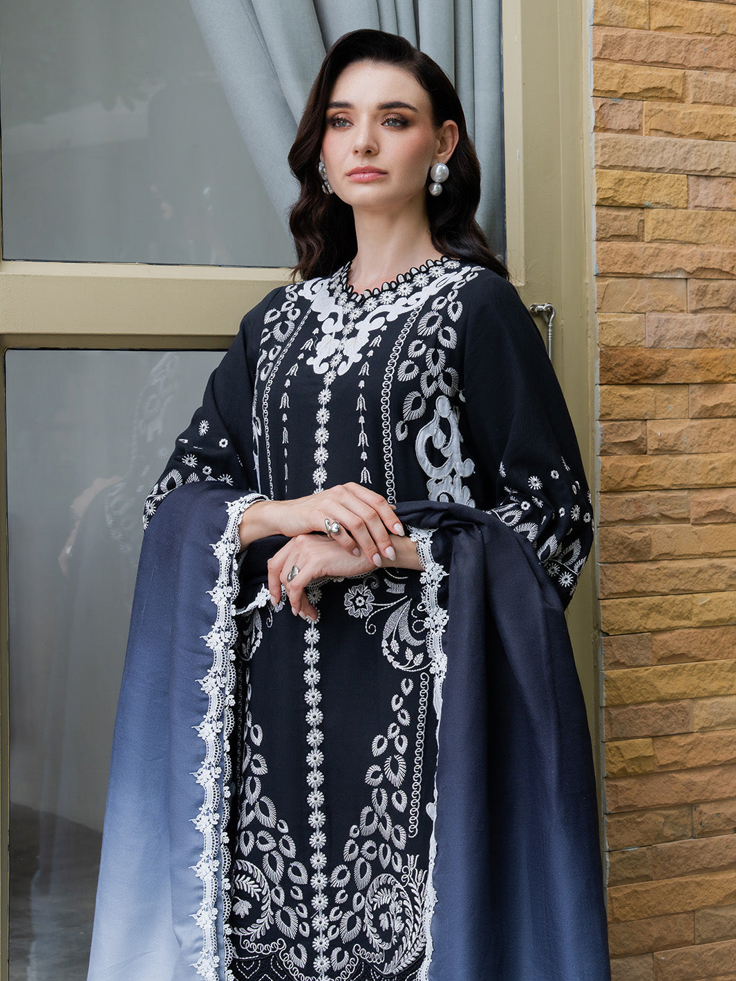 Faiza Faisal | Dastaan Khaddar 25 | REHA - by Libasekhas UK - Registered Vendor of : Faiza Faisal - 100% Original Designer Dress